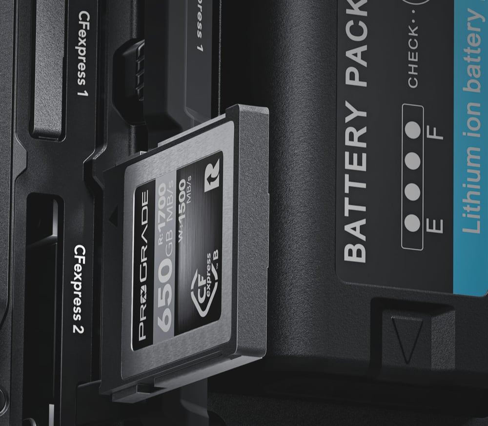 Blackmagic PYXIS 6K (L-Mount) – Zwei CFexpress-Steckplätze