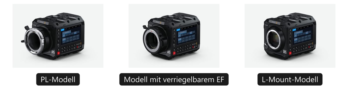 Blackmagic PYXIS – PL-Modell, Modell mit verriegelbarem EF, L-Mount-Modell