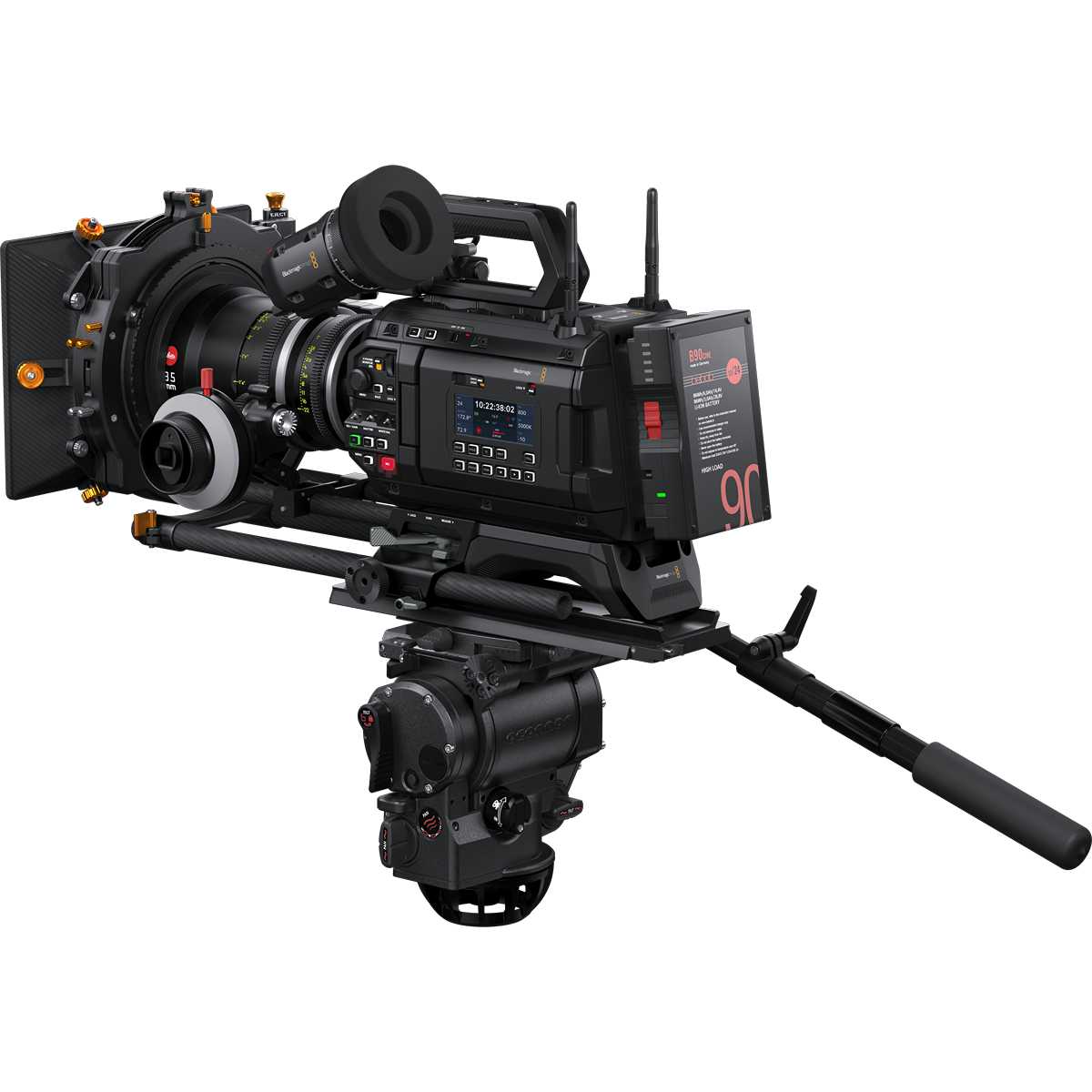 Blackmagic URSA Cine 12K LF mit EVF, Rückansicht