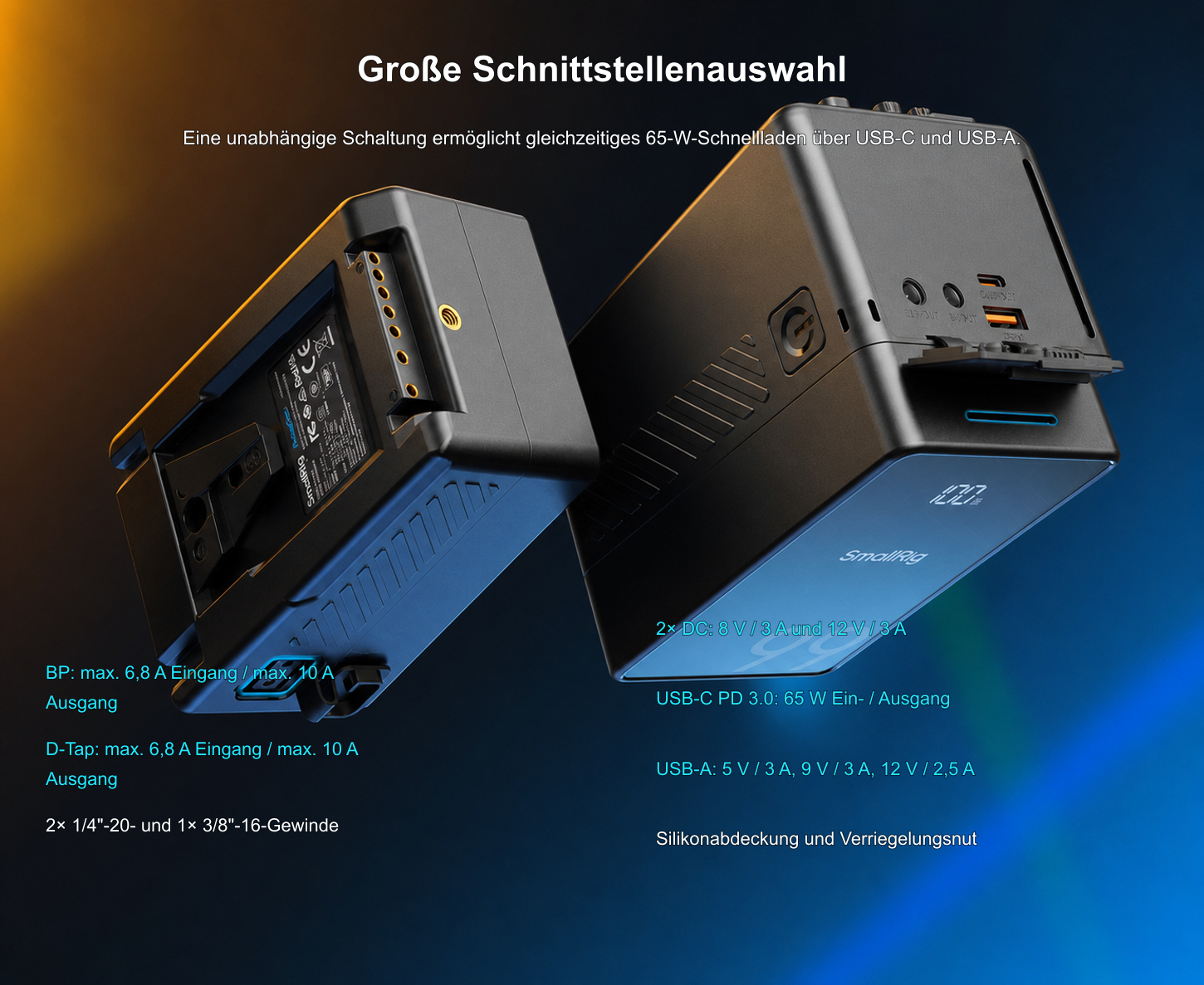 Übersetzte Produktinfografik SmallRig VB99 SE 7/11