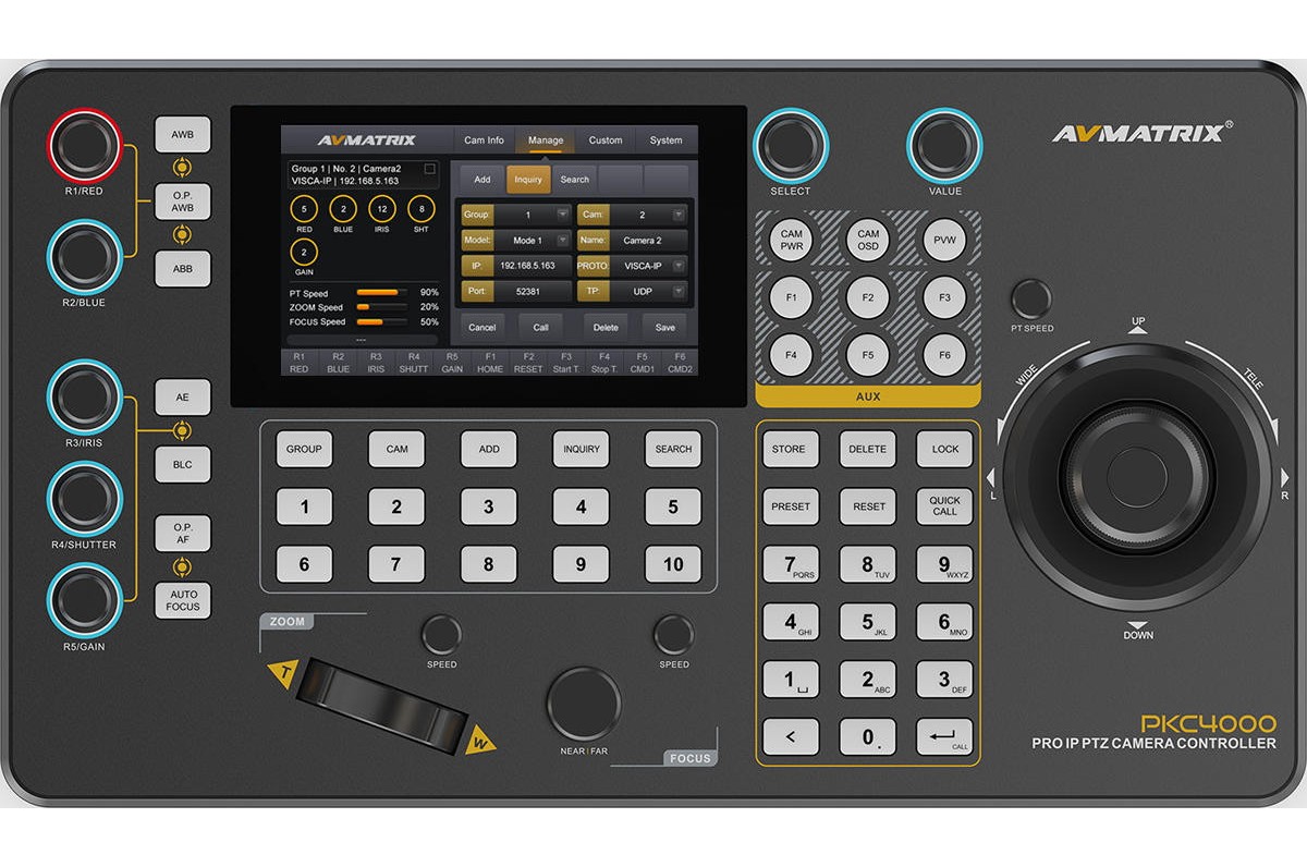AVMATRIX PKC4000 – Bedienfläche