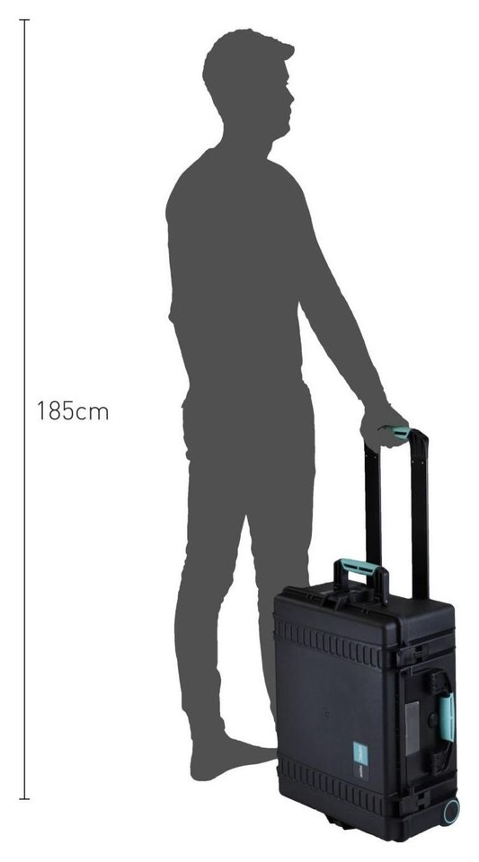 HPRC 2600W Koffer mit Rasterschaumstoff – Größe in der Praxis