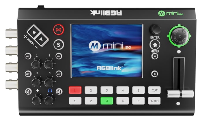 Touchscreen, T-Bar und 15 Übergänge
