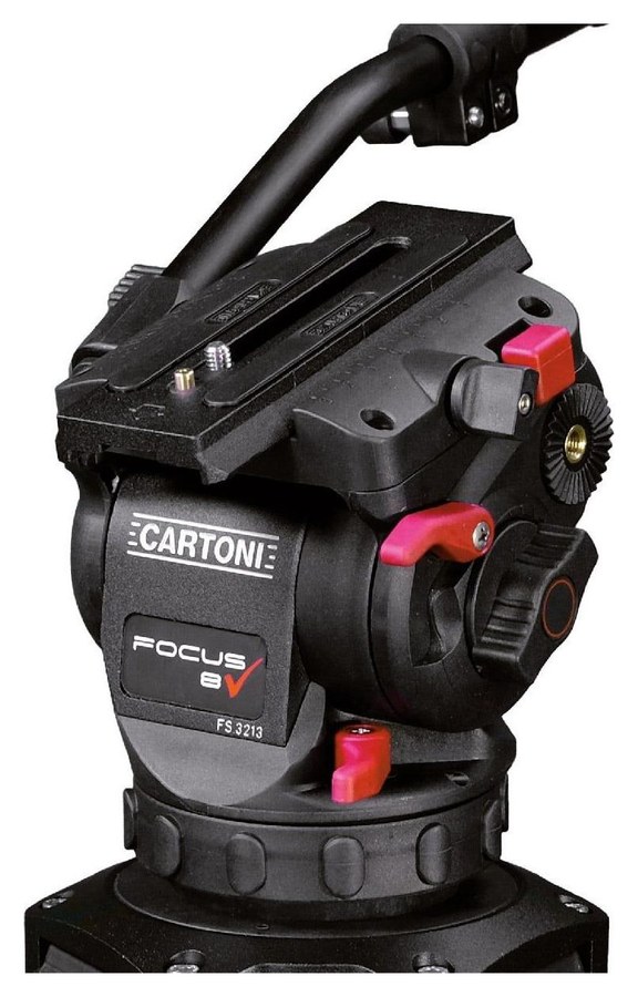 Cartoni Focus 8 – Verschiebbare Platte und Bremsen