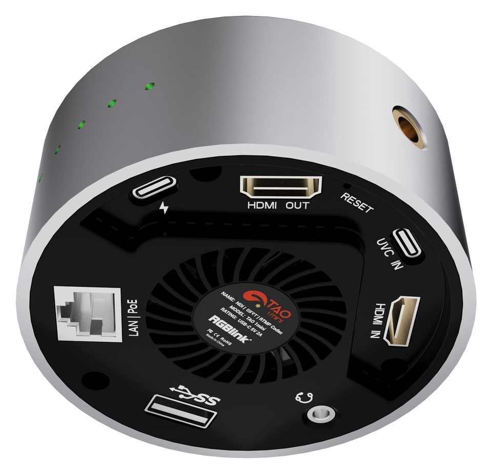 Strom per PoE oder USB-C, Montage an der Kamera
