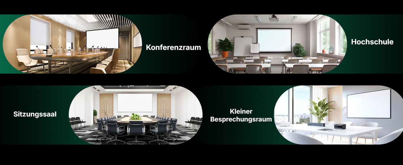 Konferenzraum, Hochschule und kleiner Besprechungsraum