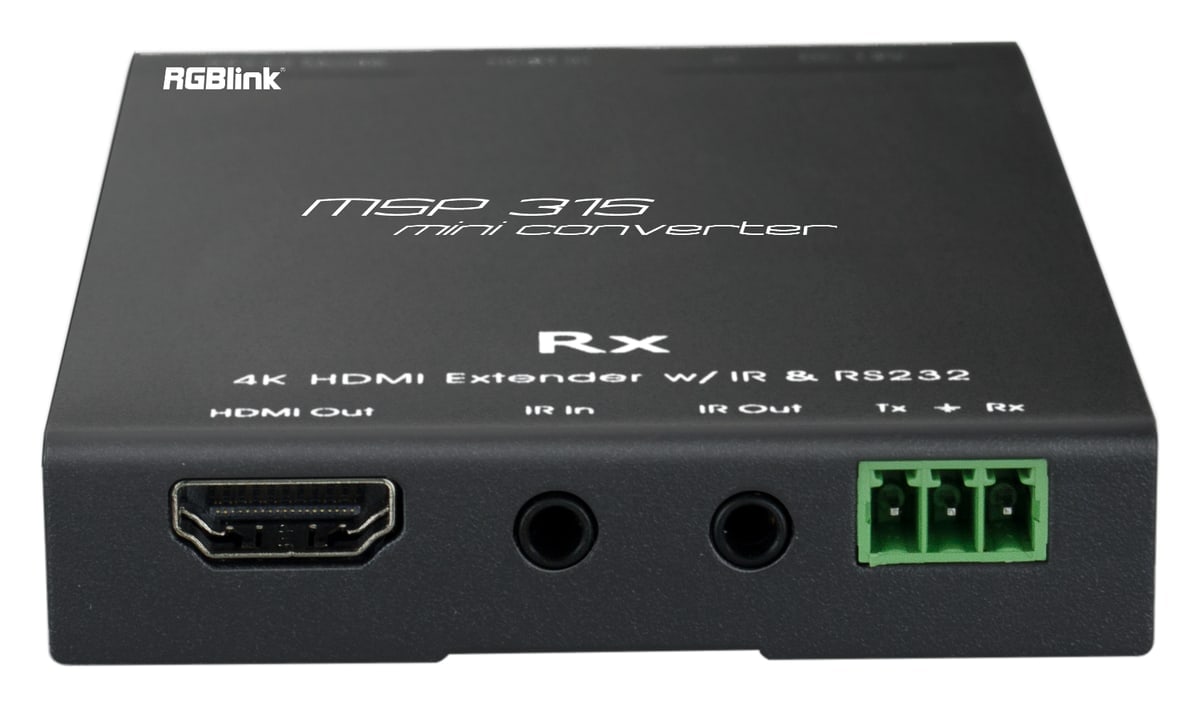 Empfänger: HDMI, IR und RS-232