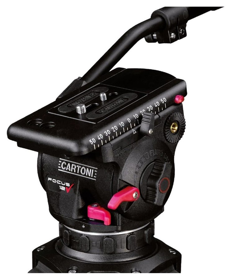 Cartoni Focus 12 – Verschiebbare Platte und Bremsen