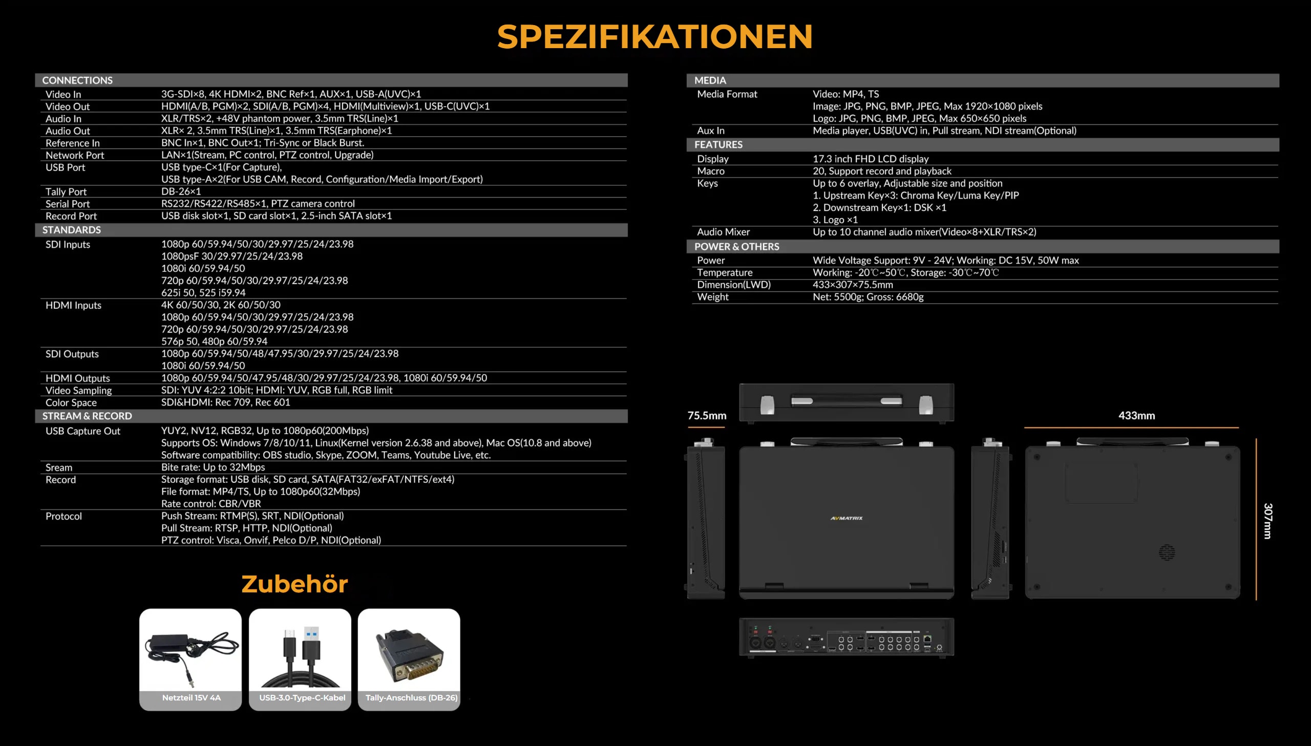 AVMATRIX Shark S8X Plus