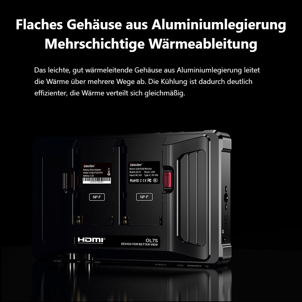 Desview OL7S – Gehäuse aus Aluminiumlegierung
