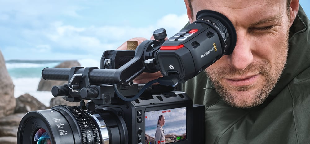 Blackmagic PYXIS 12K EF – Optionaler Sucher und Monitor