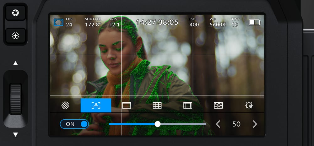 Blackmagic PYXIS 12K PL – Großes 4″-Touch-Display