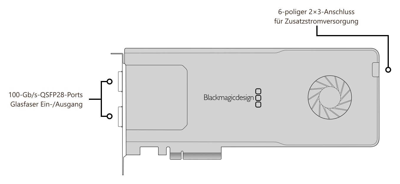 DeckLink IP 100G – Anschlüsse