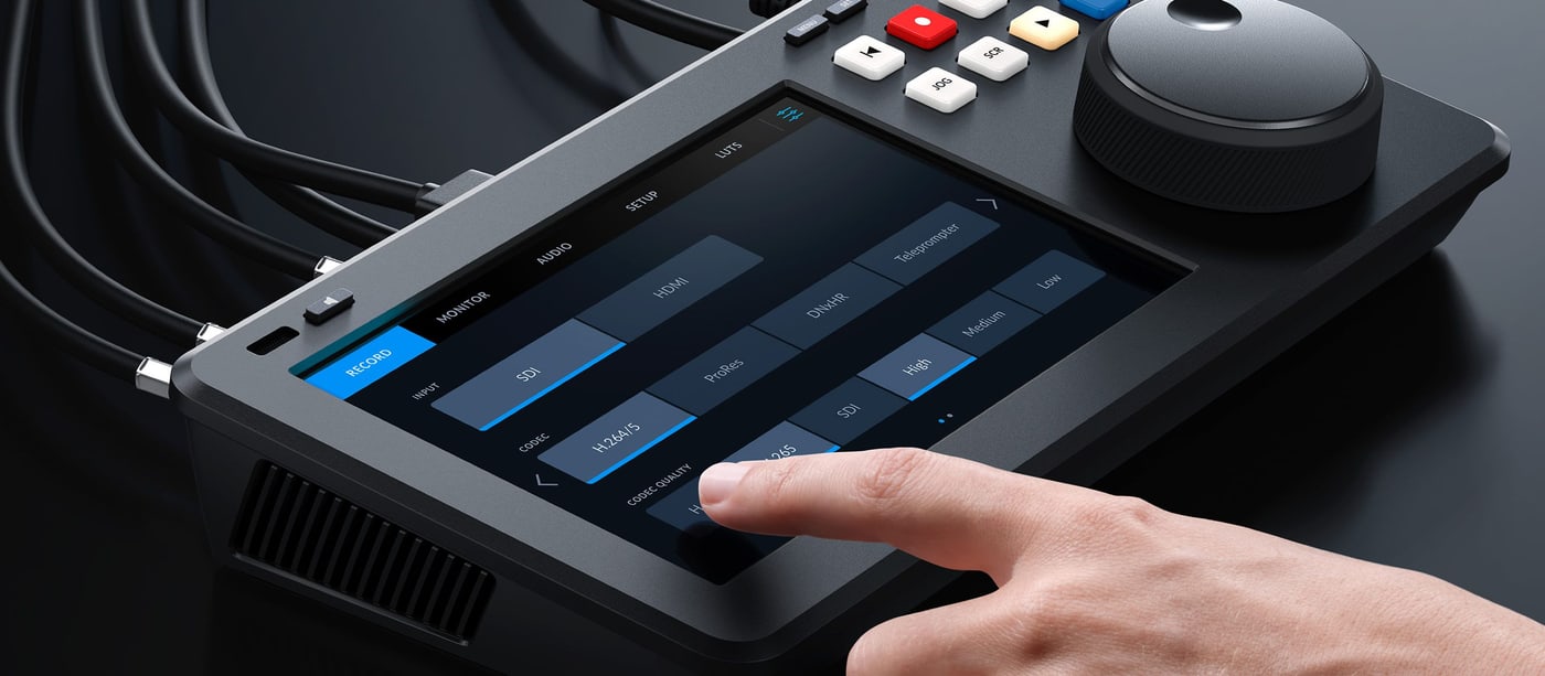 HyperDeck Shuttle 4K Pro – 7″-HDR-Touchscreen