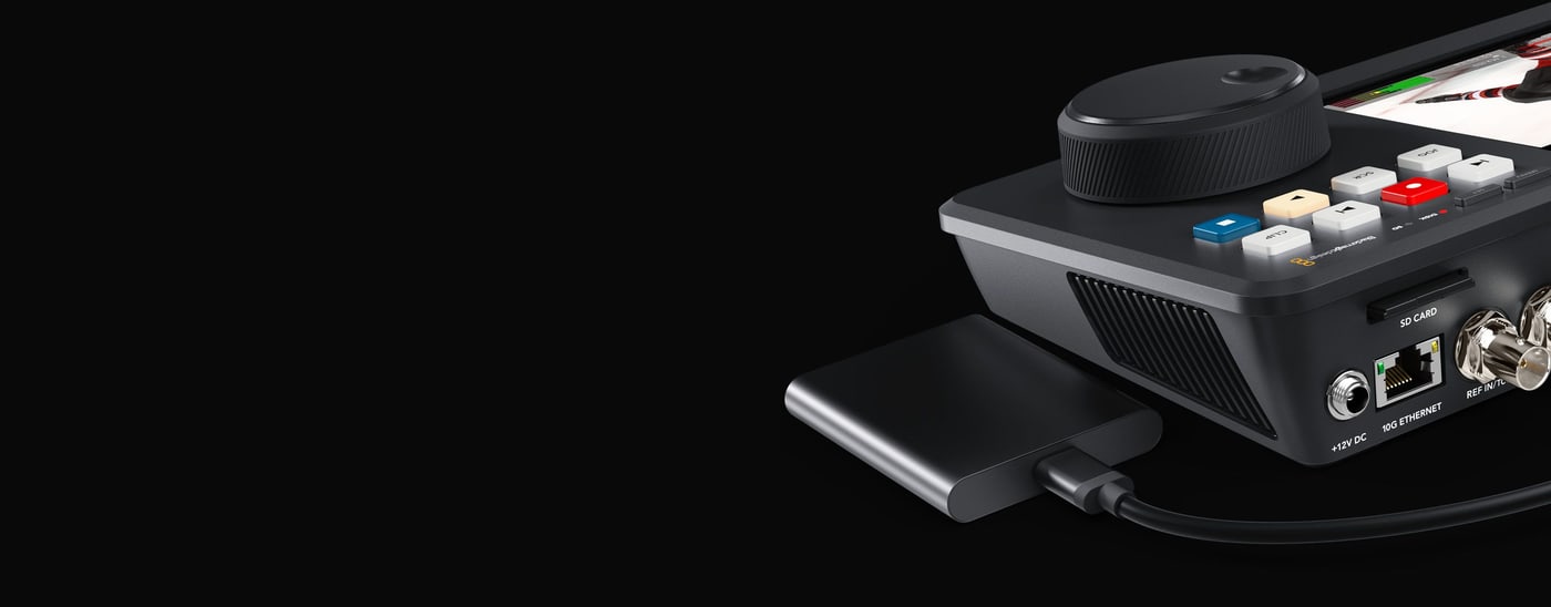 HyperDeck Shuttle 4K Pro 2TB – SD-Karten und externe USB-C-Laufwerke