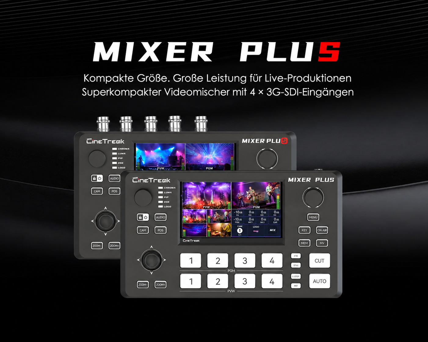 Lokalizovaná infografika CineTreak Mixer Plus SDI