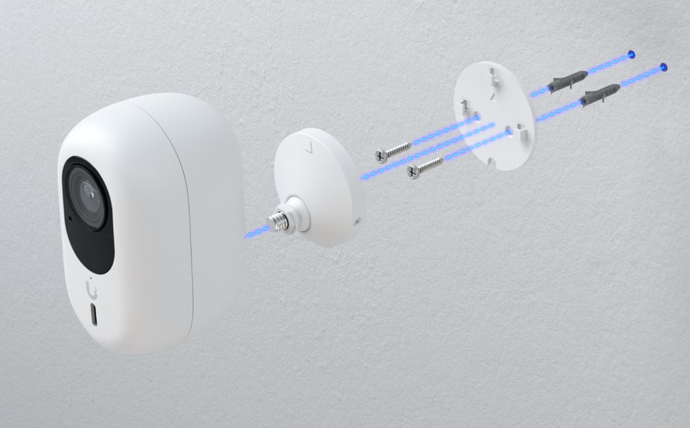 Ubiquiti UniFi Protect G6 Instant, weiß – Wandmontage in wenigen Minuten