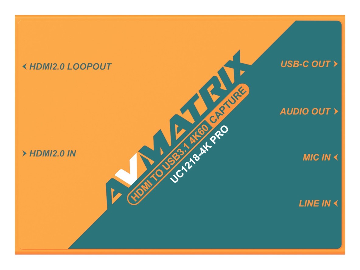 AVMATRIX UC1218-4K PRO – Ansicht des Geräts