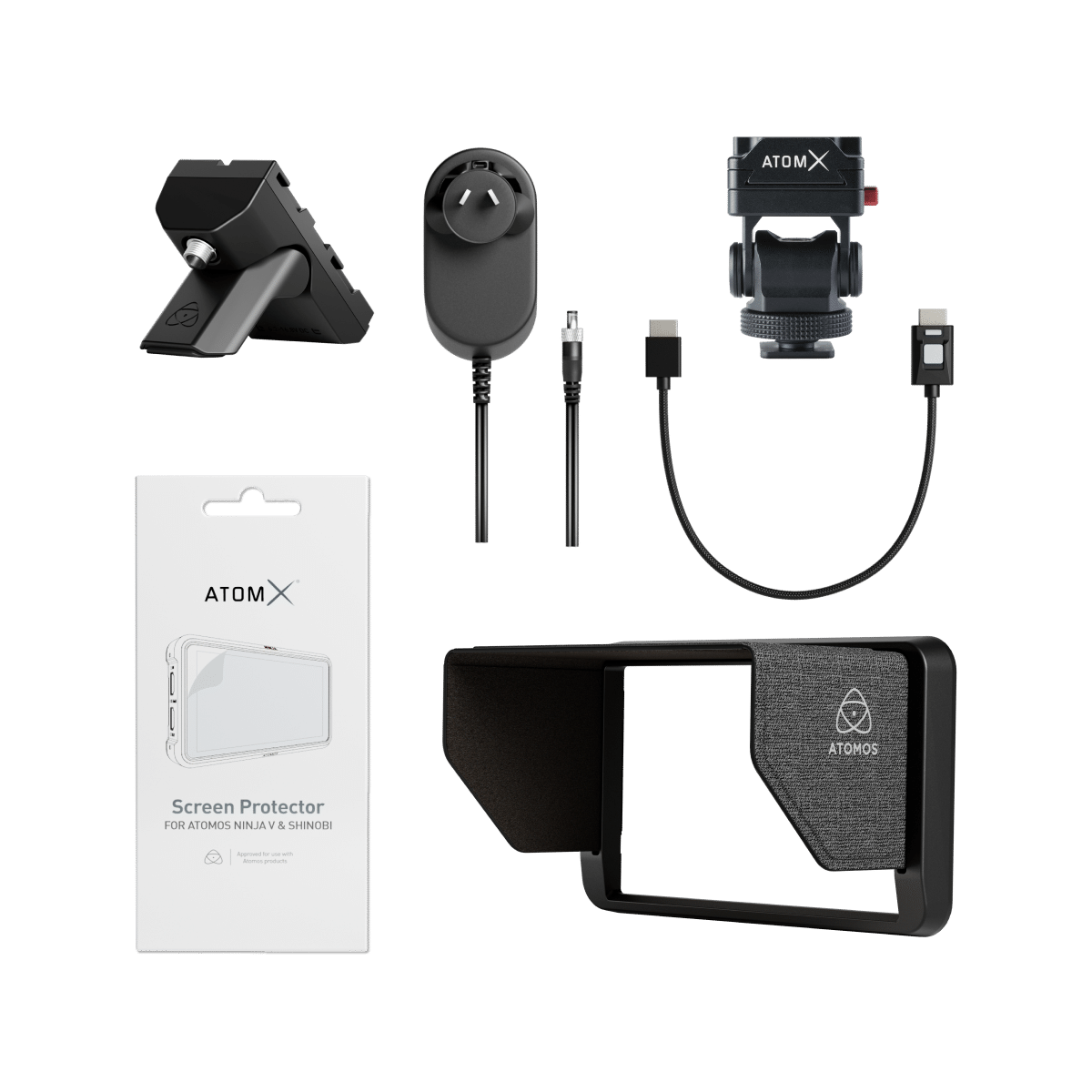 Inhalt des Atomos 5-Inch Creator Kit ATOMACCKT6