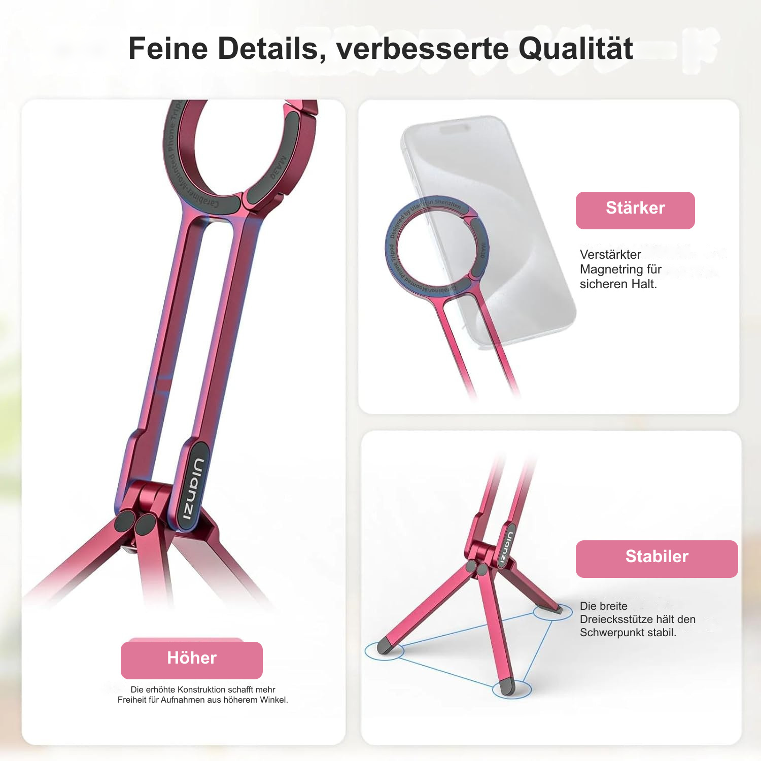 Feine Details, verbesserte Qualität