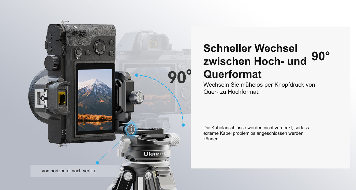 Schneller Wechsel zwischen Hoch- und Querformat