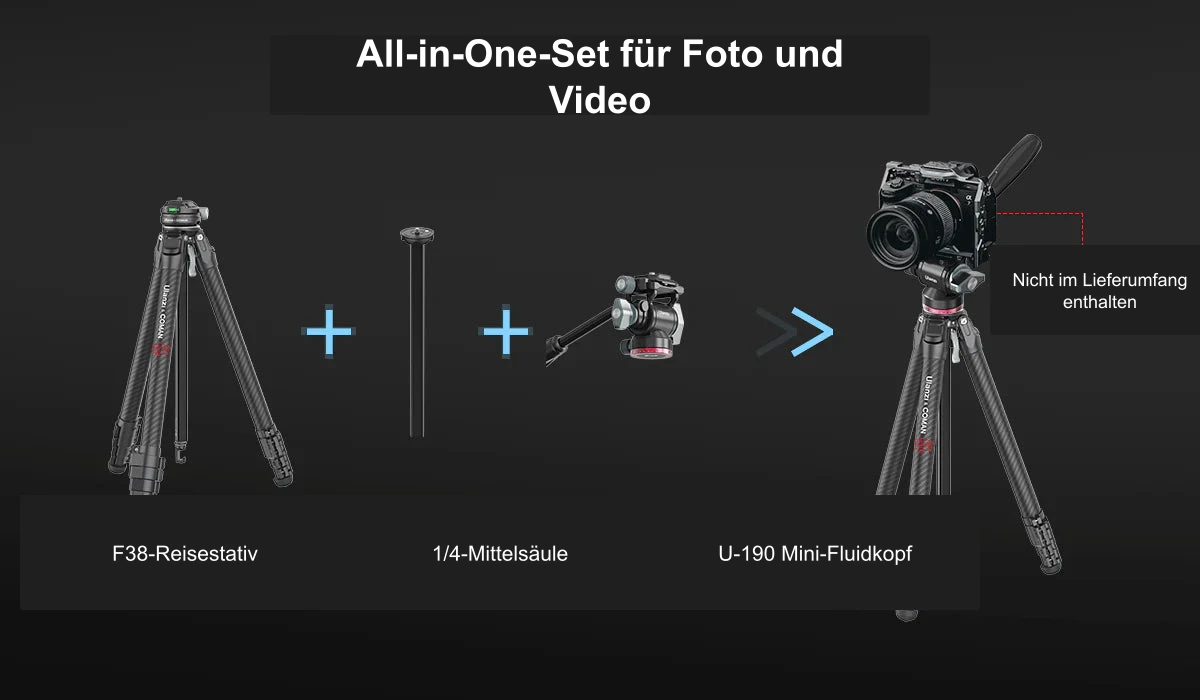 All-in-One-Set für Foto und Video
