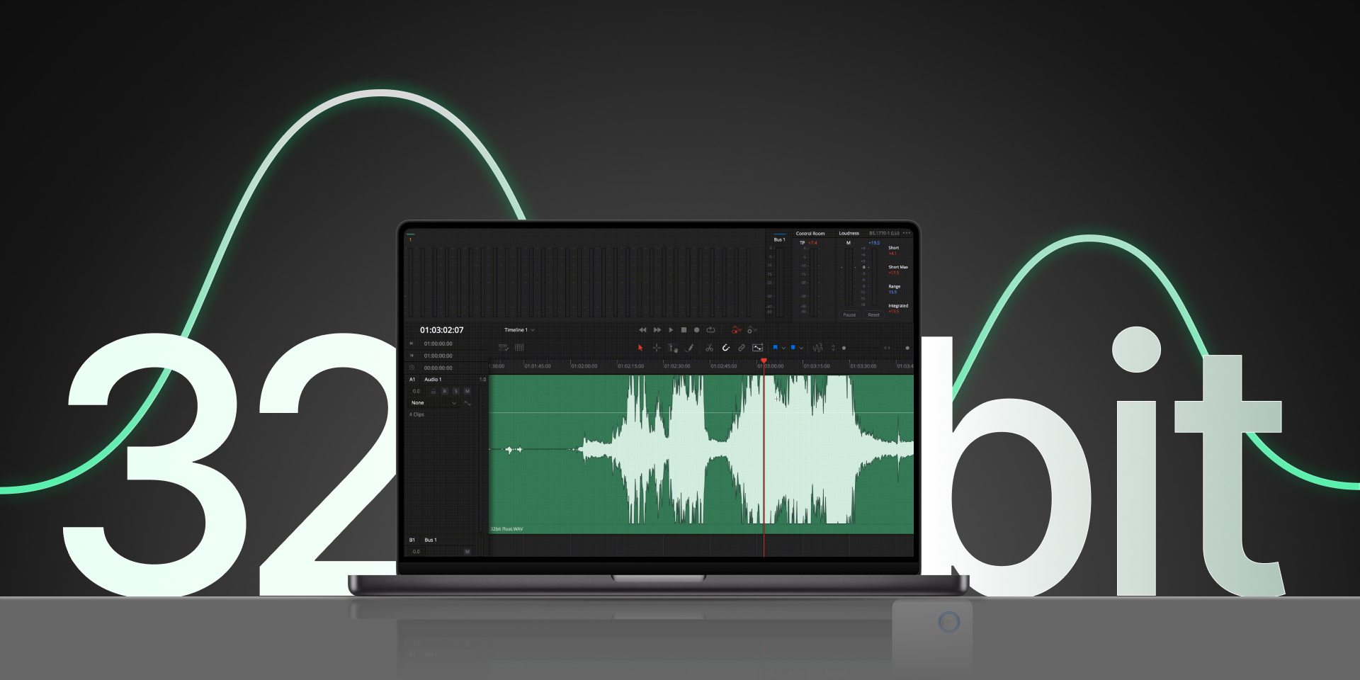 Saramonic Ultra Grafik zur 32-Bit-Float-Aufnahme