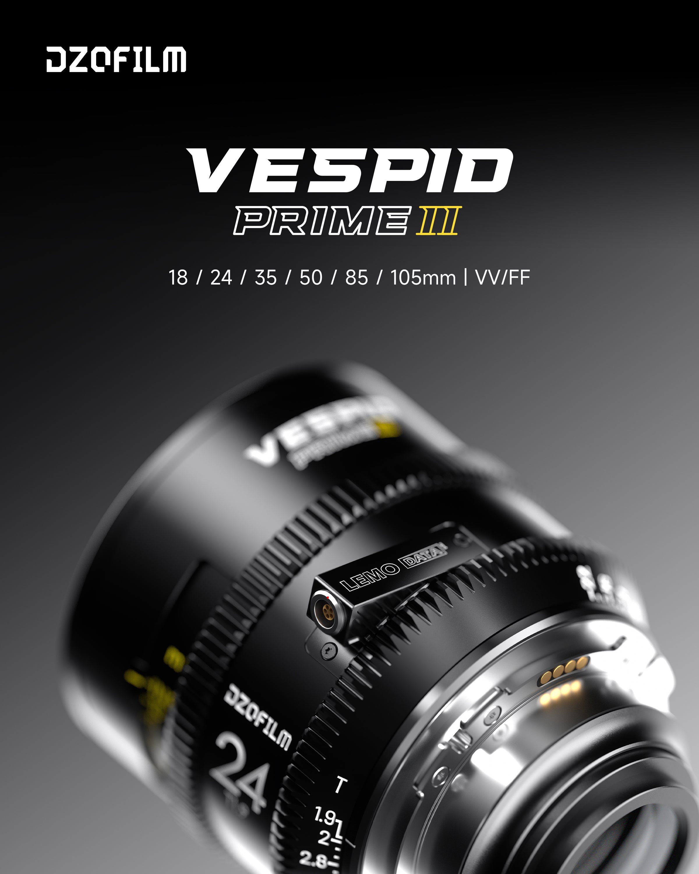 Offizielle optische Präsentation der Vespid-Prime2-Serie mit dem 24-mm-Objektiv