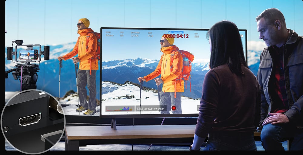 Machen Sie Ihr iPhone zur synchronisierten Produktionskamera – HDMI-Monitoring am Set
