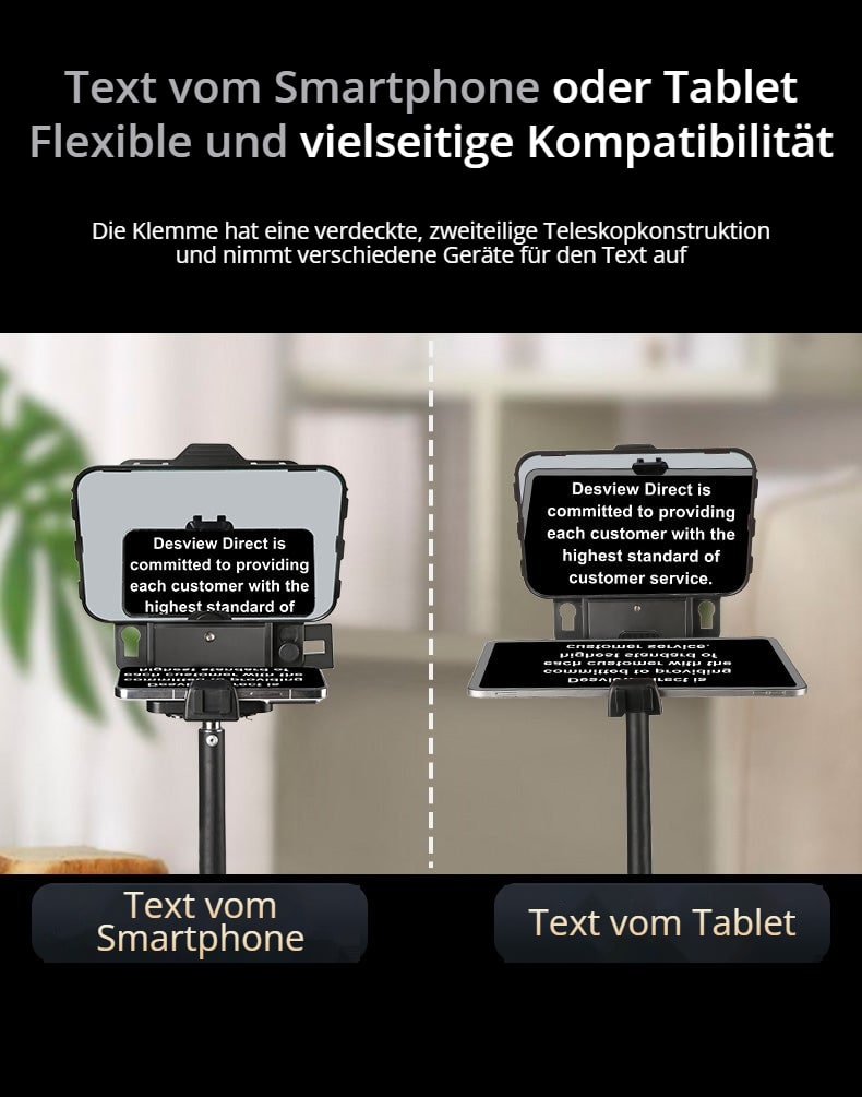 Text vom Smartphone oder Tablet