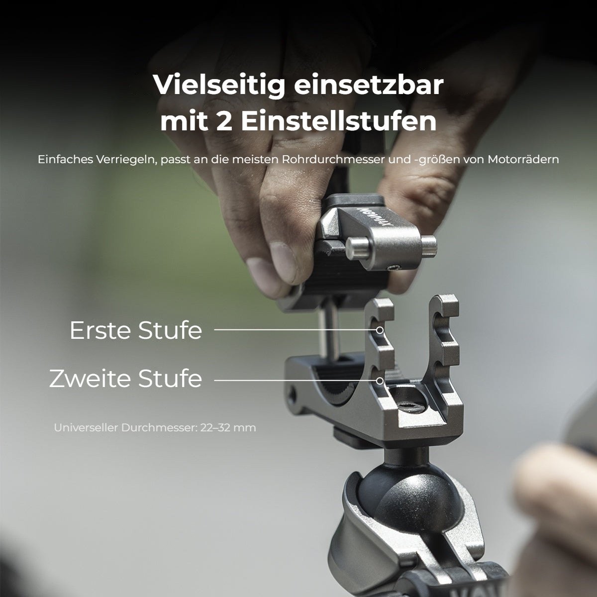 Zwei Klemmstufen