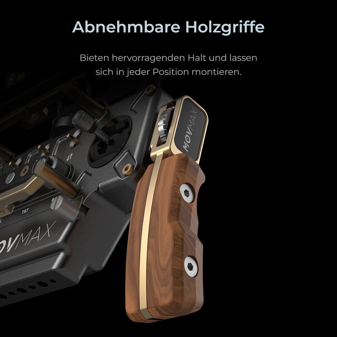 Abnehmbare Holzgriffe