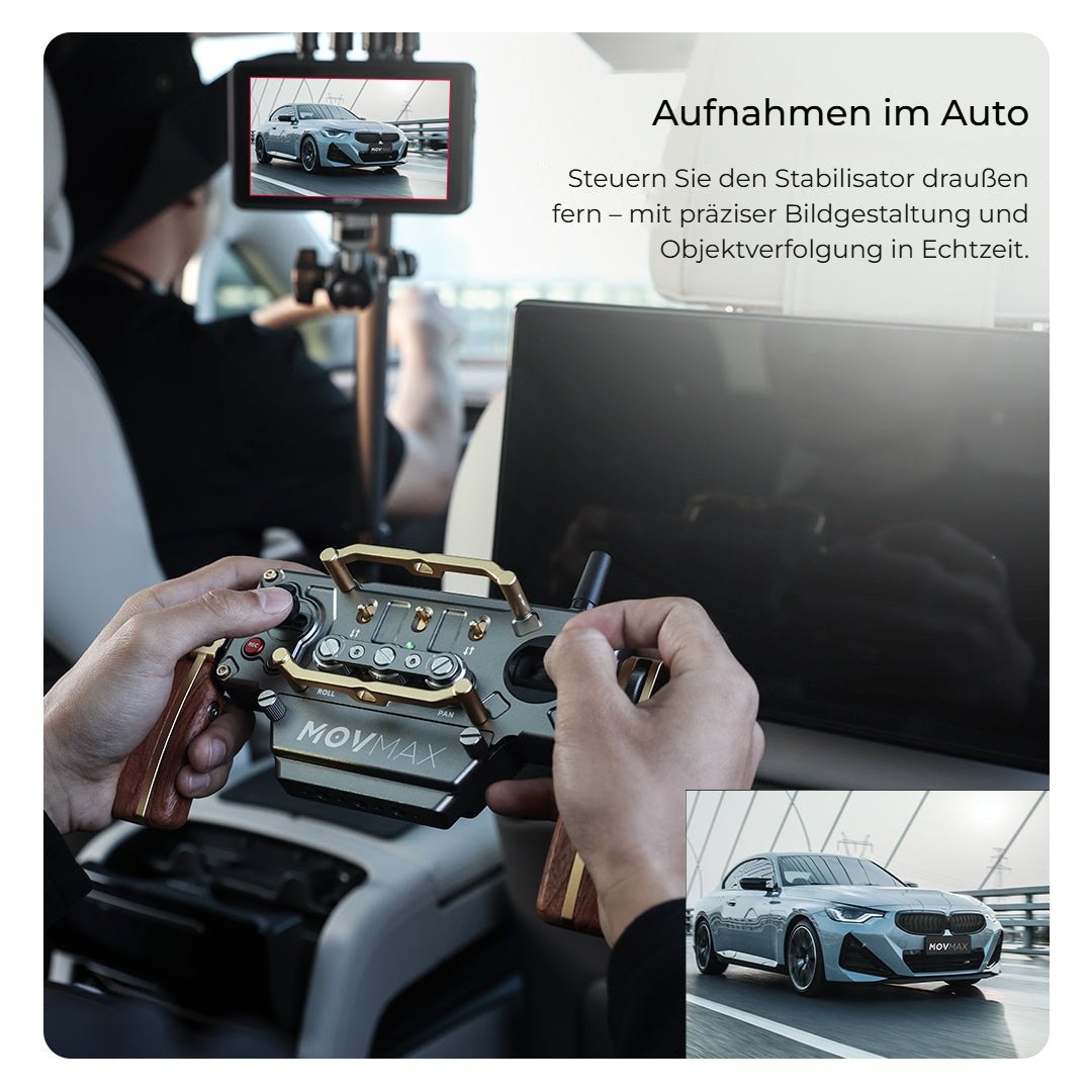 Aufnahmen im Auto