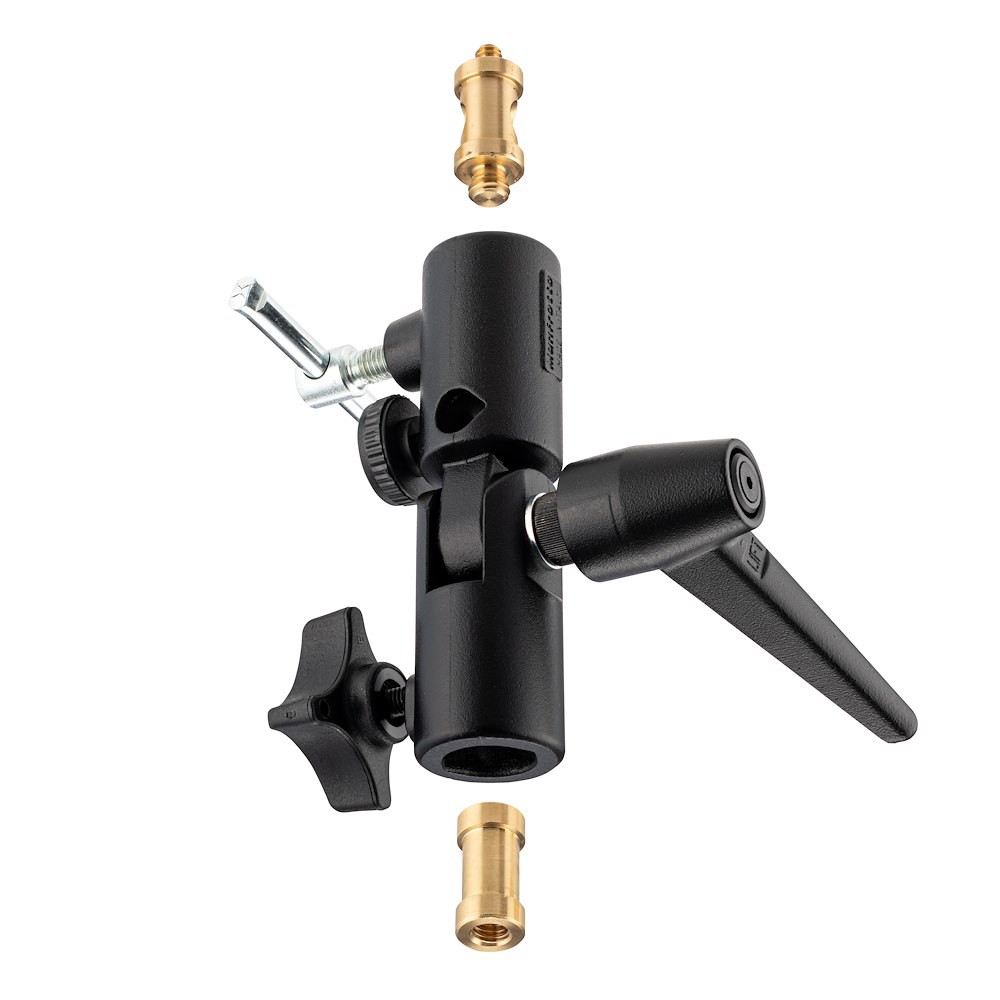 Manfrotto 026 mit herausgenommenen 5/8-Zoll-Zapfen