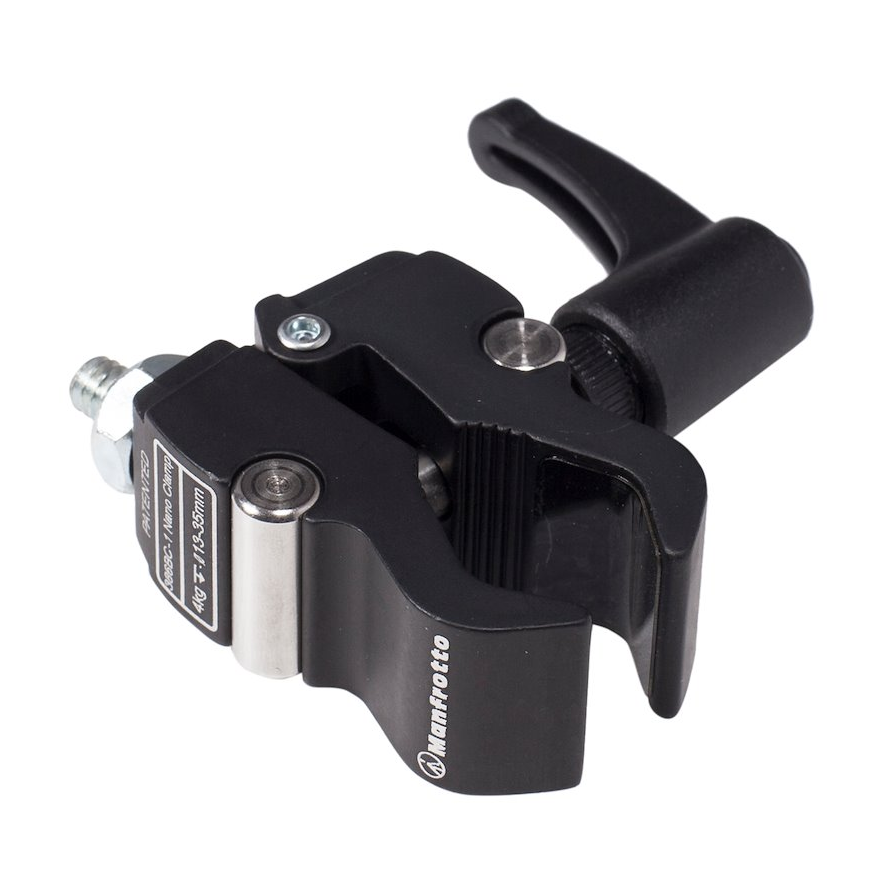 Manfrotto 386BC-1 Nano Clamp mit mitgeliefertem 147 Adapter