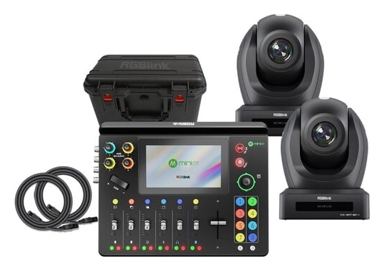 Switcher und zwei Kameras in einem Set