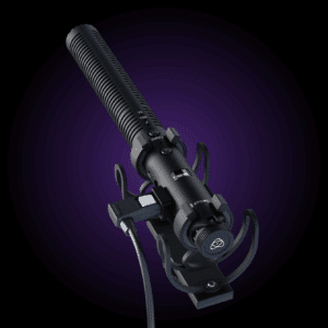 Mitgeliefertes verriegelbares USB-C-Kabel für das Atomos StudioSonic Shotgun-Mikrofon