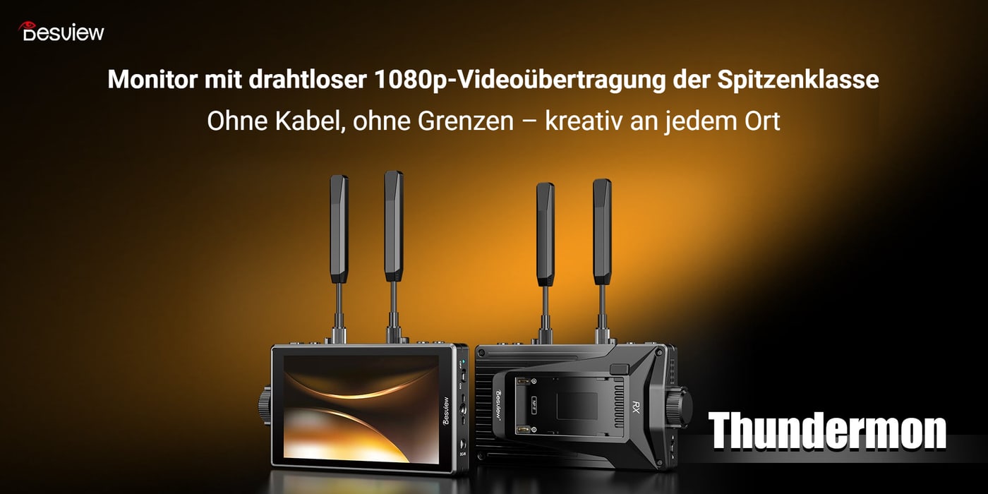 Desview Thundermon – Monitor mit drahtloser 1080p-Videoübertragung