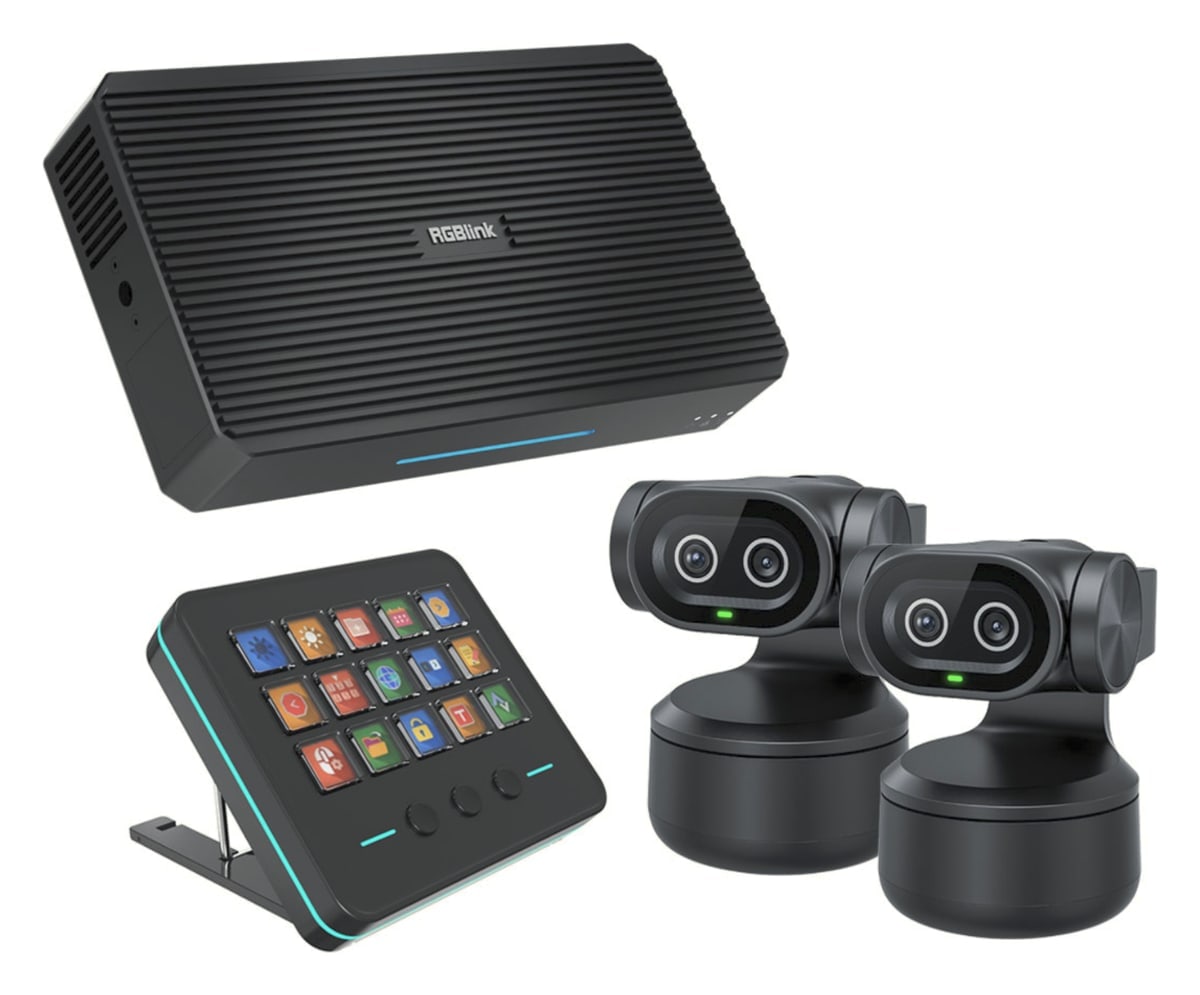 Workstation, Bedienpanel und Kameras