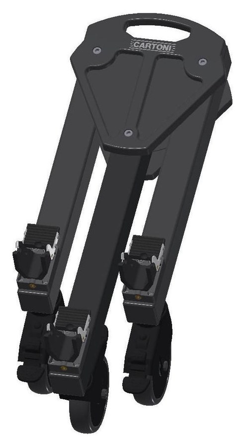 Cartoni D746 Dolly Heavy Duty 125 – Zusammengeklapptes Dolly