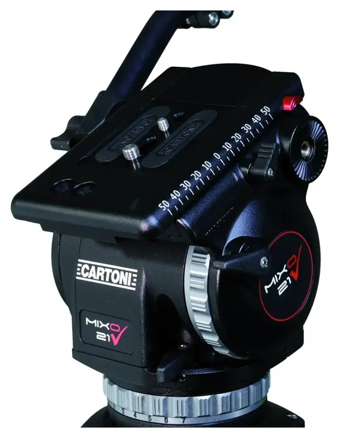 Cartoni MIXO 21 Fluidkopf – Platte mit Skala