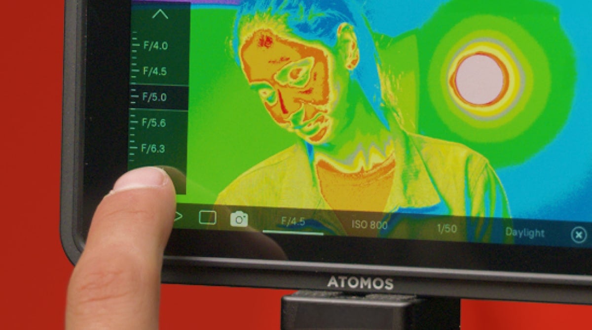 Kamerasteuerung am Atomos Ninja Monitor