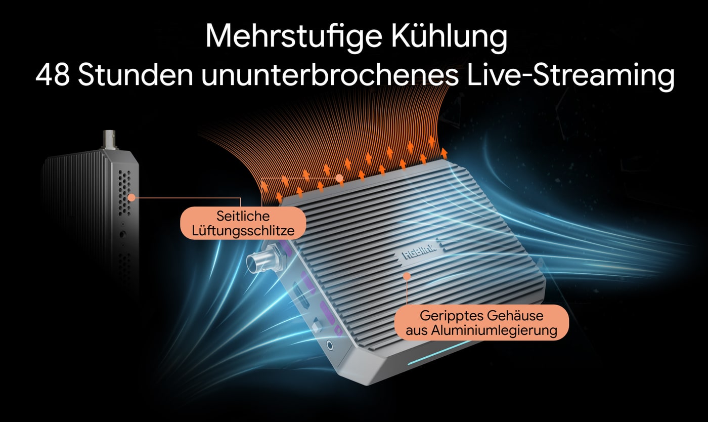 Kühlung für 48 Stunden Dauerbetrieb