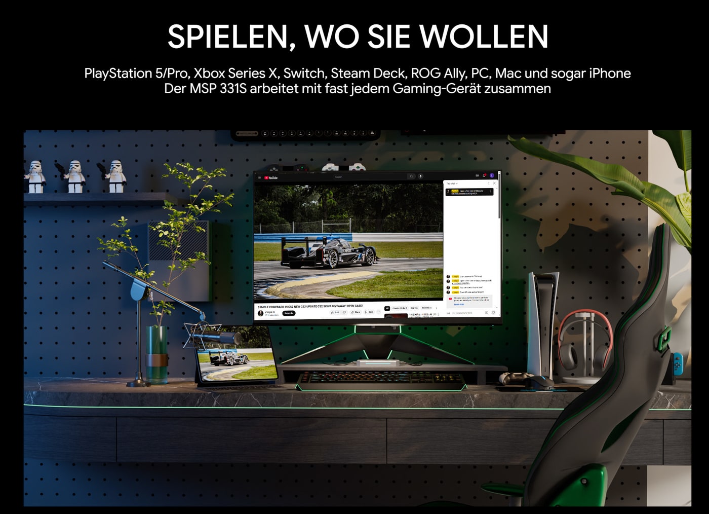 Aufnahme von Konsolen, Handhelds und Computern