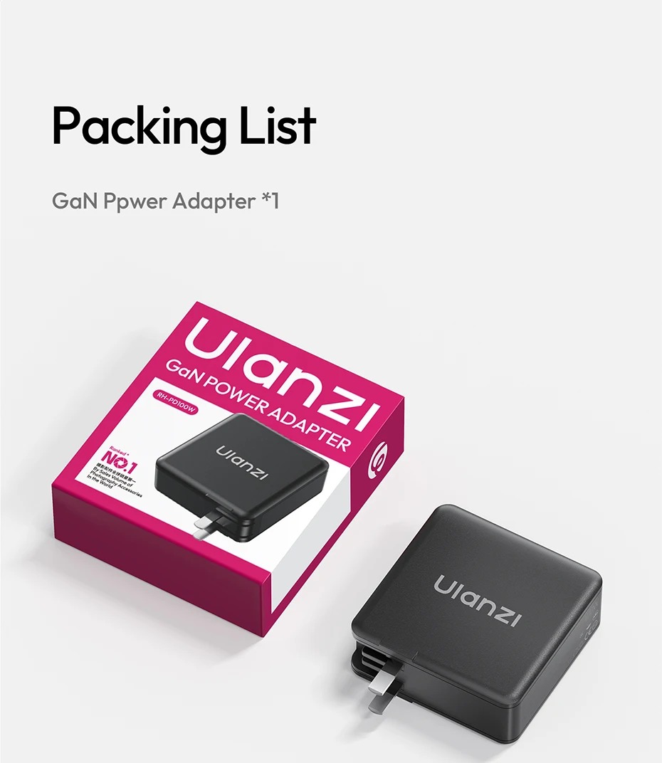 Lieferumfang des Ulanzi RH-PD100W