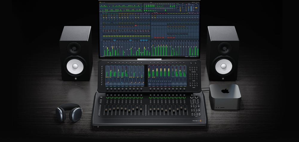 Blackmagic Design Fairlight Live Audio Panel 20 – Kanalzüge und Touchscreen-Displays