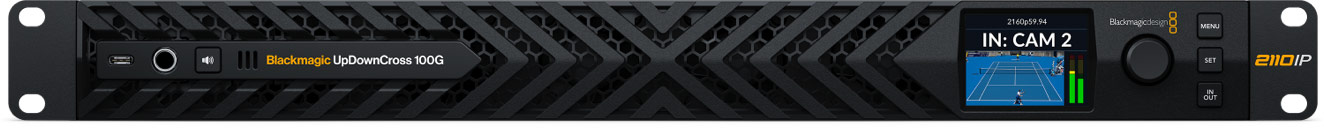 Blackmagic UpDownCross 100G im 1-HE-Gehäuse