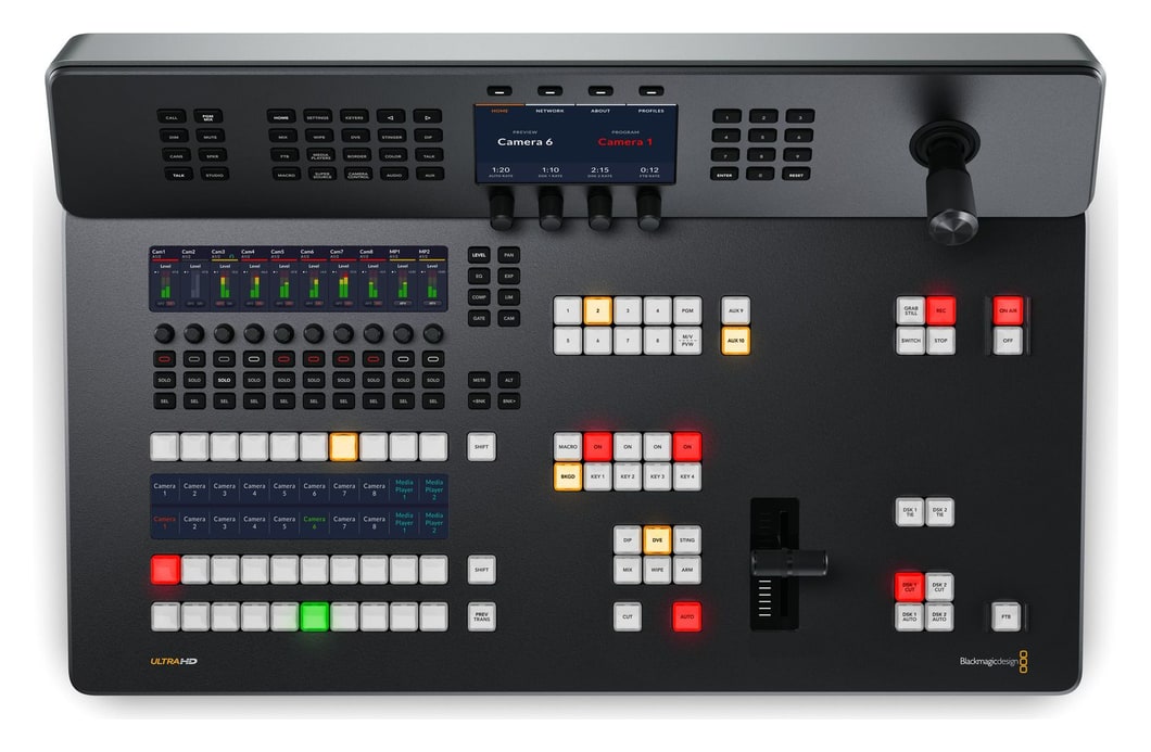 ATEM Television Studio 4K8 – Broadcast-Panel mit T-Bar