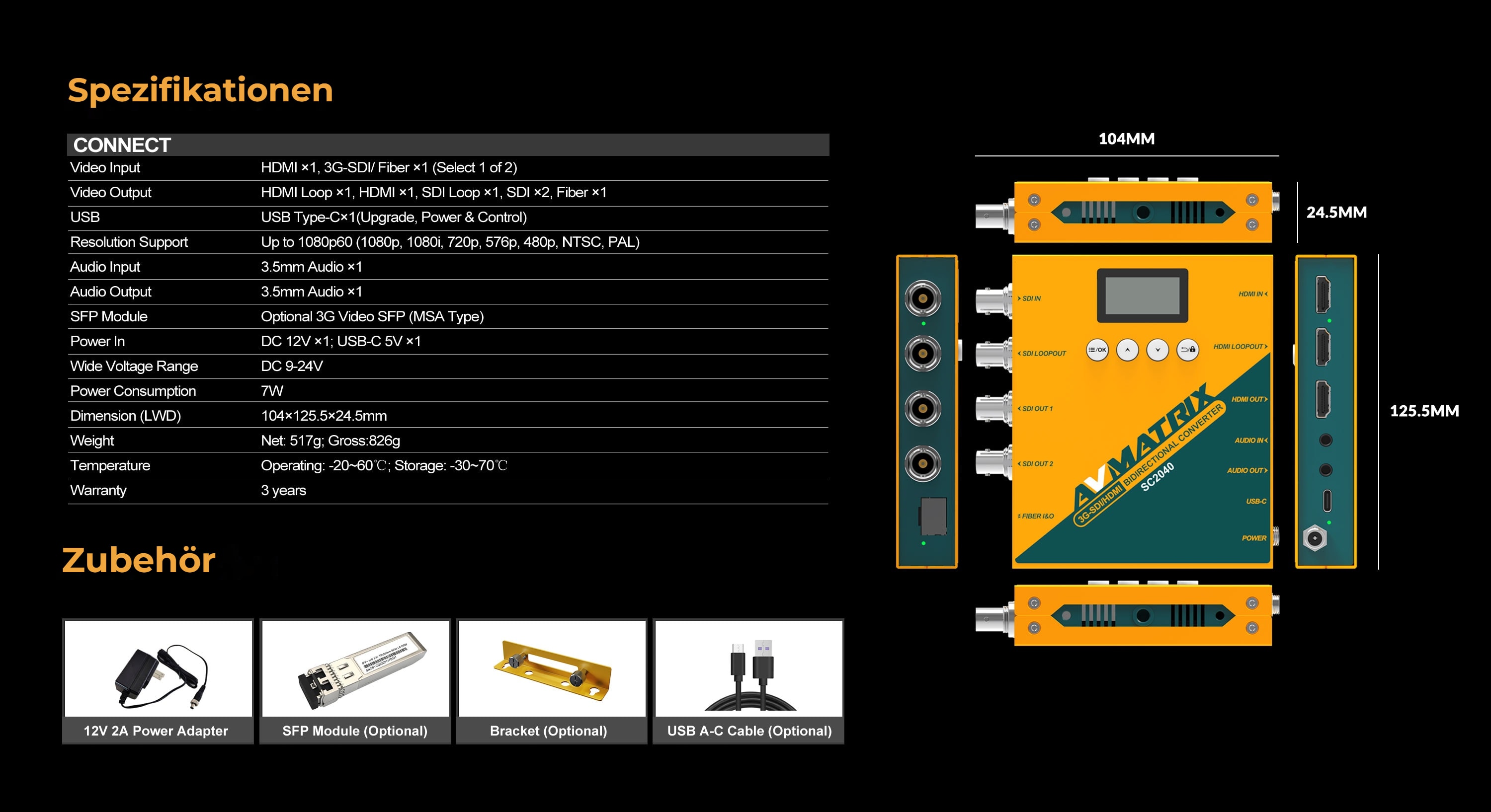 AVMATRIX SC2040 TR