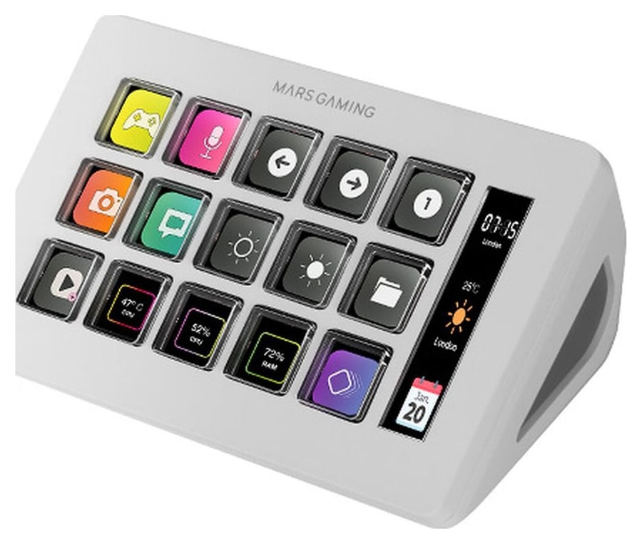 Mars Gaming MSD-ONE – 15 anpassbare LCD-Tasten